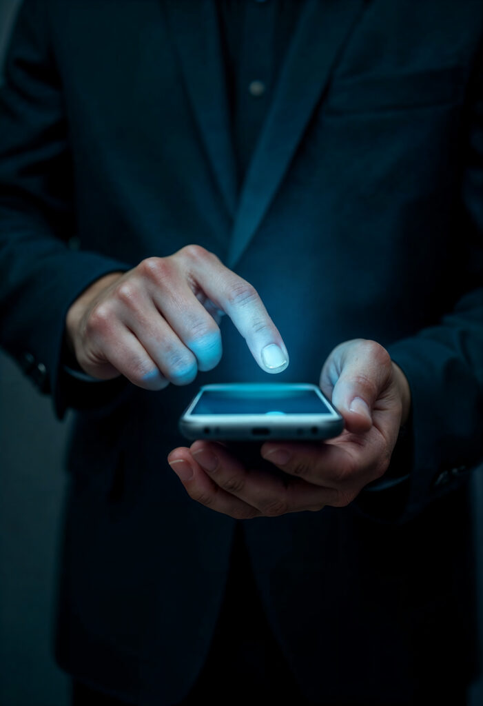 man-using-smartphone-dark-environment